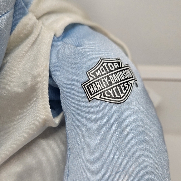 VINTAGE Harley-Davidson Hippo Plush Toy Blue Microbead 2005 Officially Licensed - Picture 3 of 6